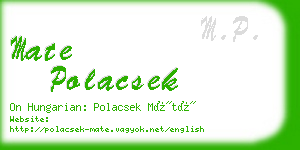 mate polacsek business card